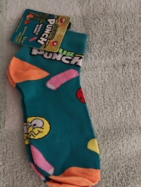 Teal Novelty Ankle Socks